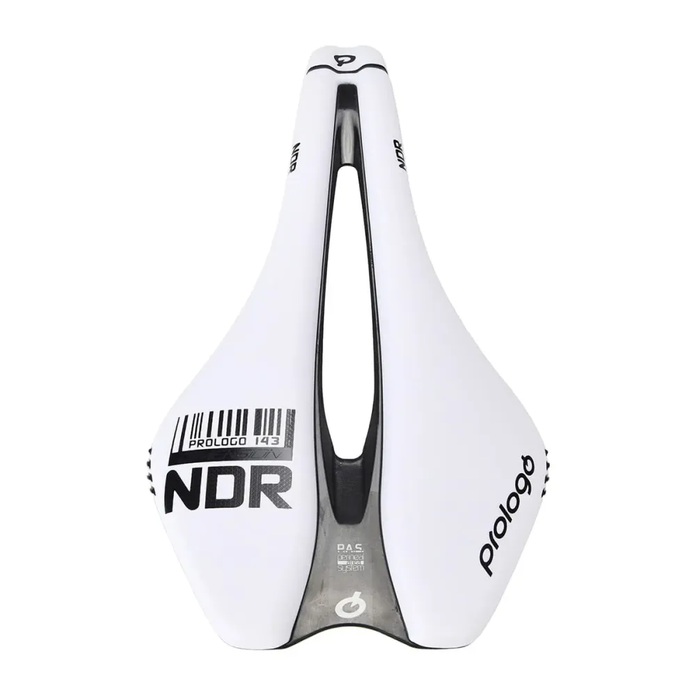 Siodło PROLOGO DIMENSION NDR 143 mm Szyny TiroX Biały