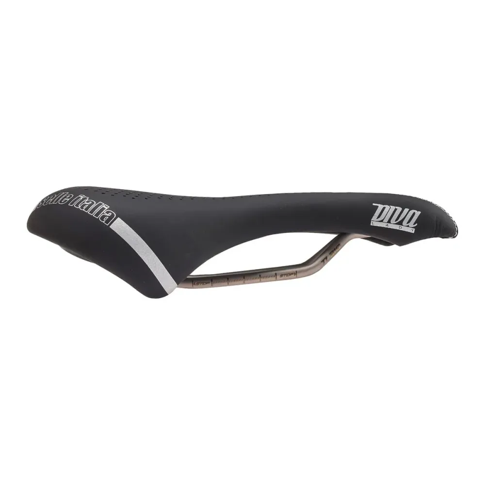 Siodło SELLE ITALIA DIVA GEL SUPERFLOW L Szyny damskie TI316