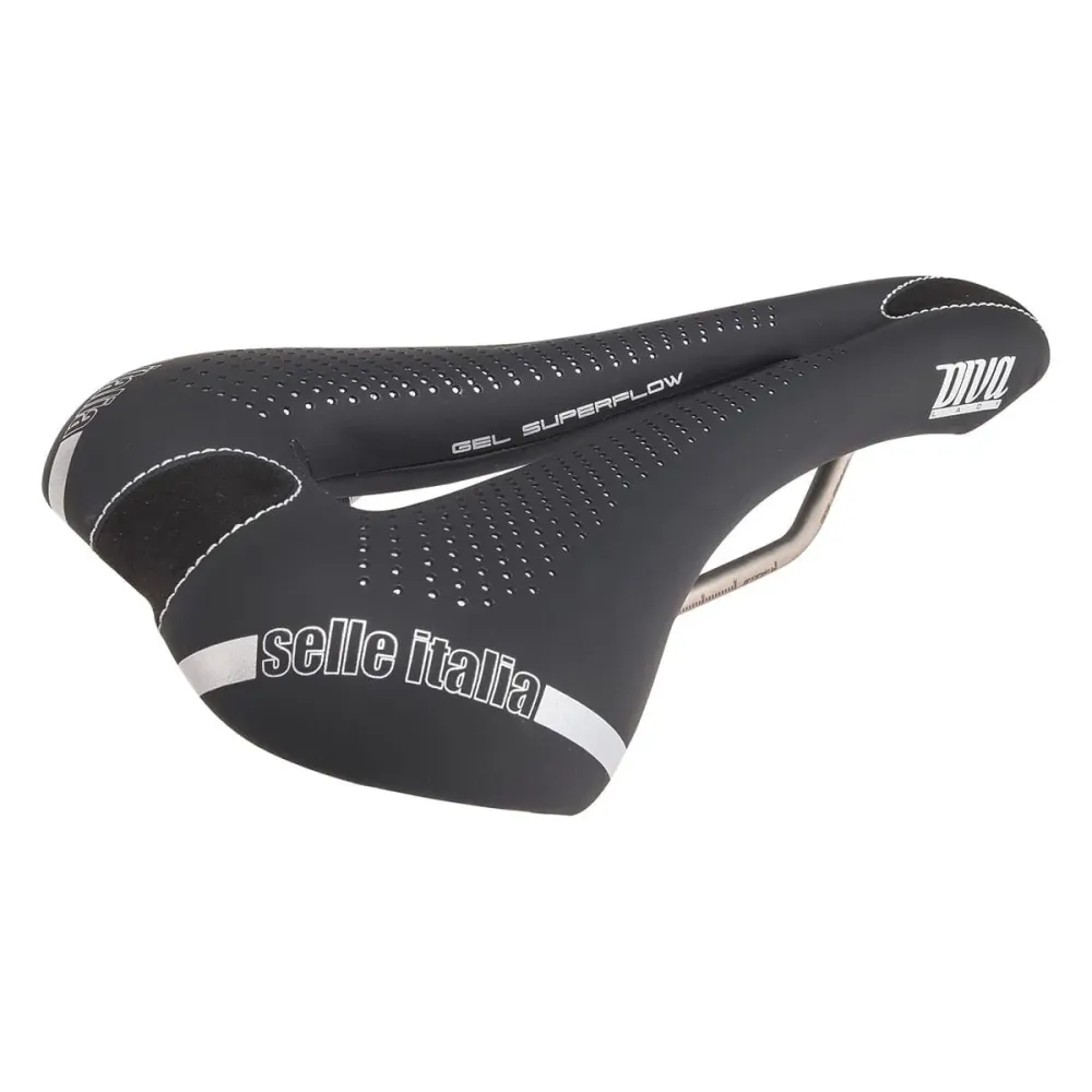 Siodło SELLE ITALIA DIVA GEL SUPERFLOW L Szyny damskie TI316