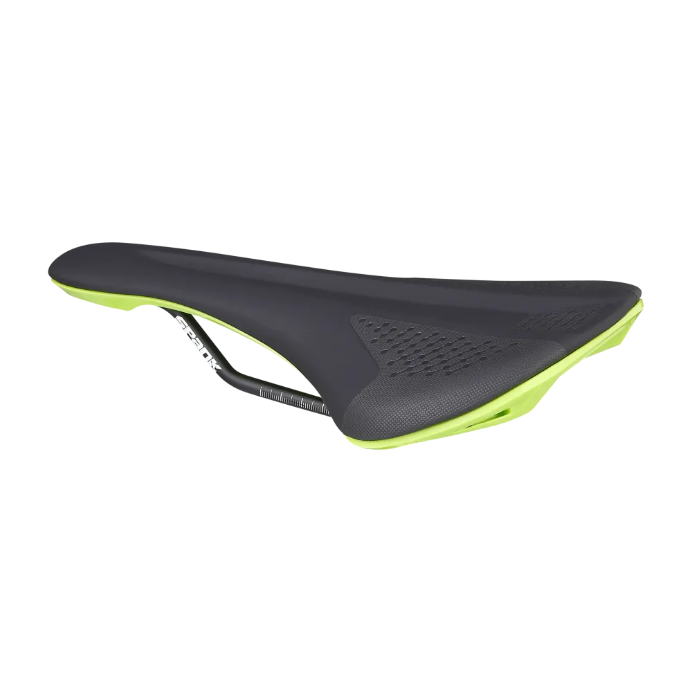 Siodło skórzane SPANK SPIKE 160 CrMo Rails Green