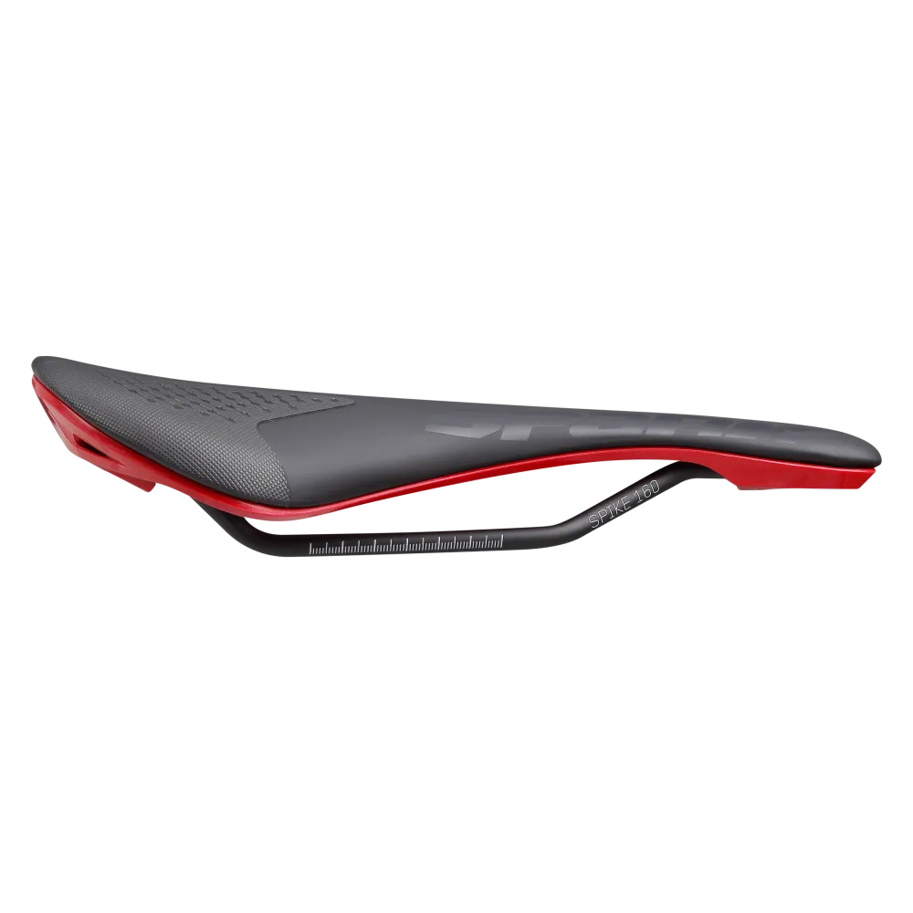 Siodło skórzane SPANK SPIKE 160 CrMo Rails Red
