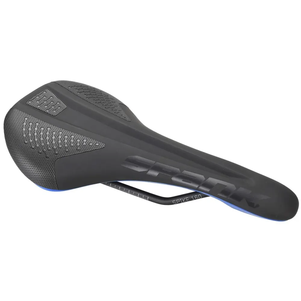 Siodło skórzane SPANK SPIKE 160 CrMo Rails Blue
