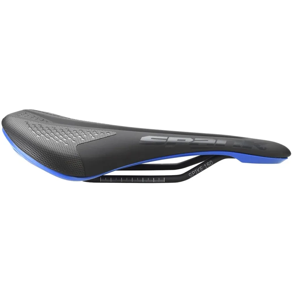 Siodło skórzane SPANK SPIKE 160 CrMo Rails Blue