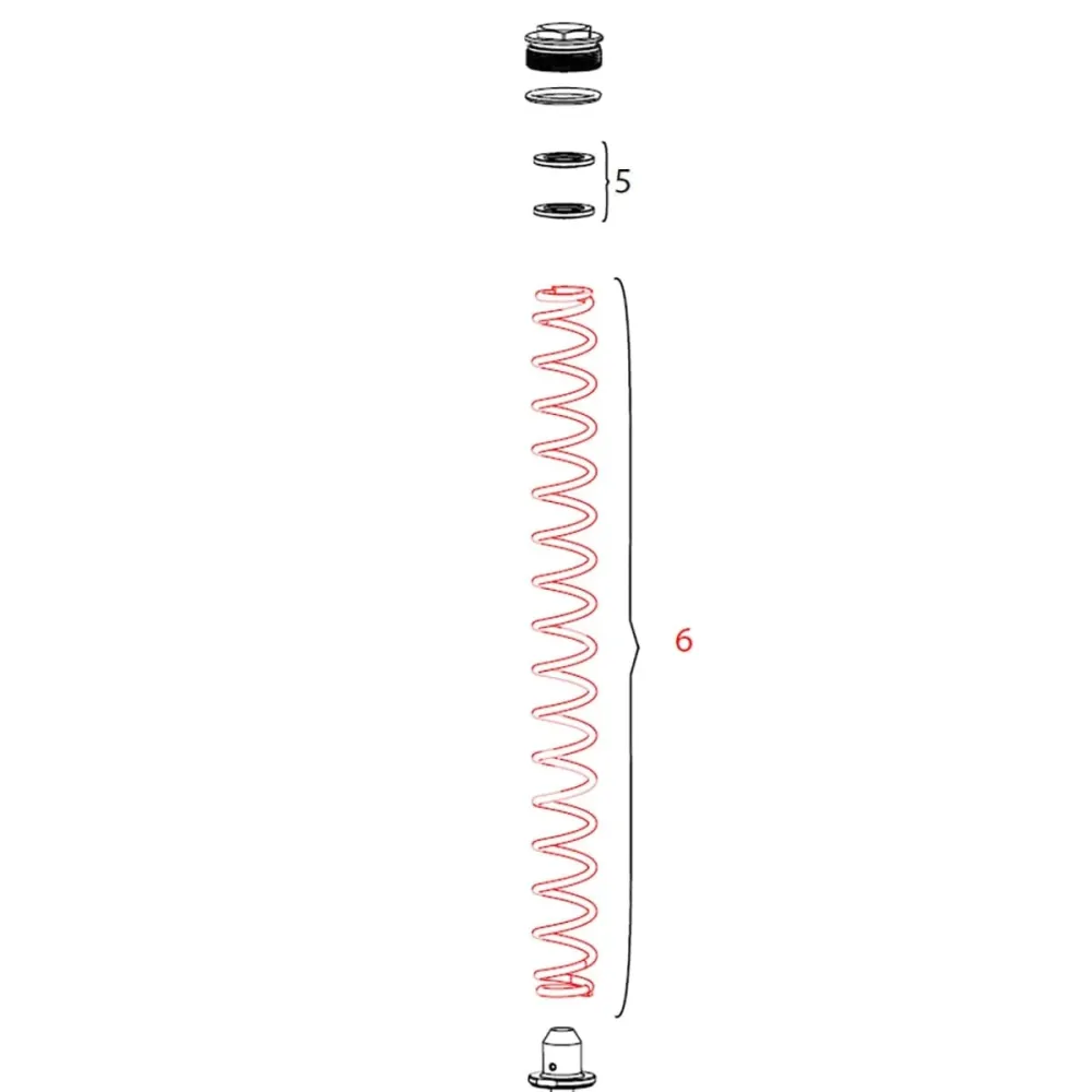 Sprężyna widelca ROCKSHOX DOMAIN Single Tee Soft