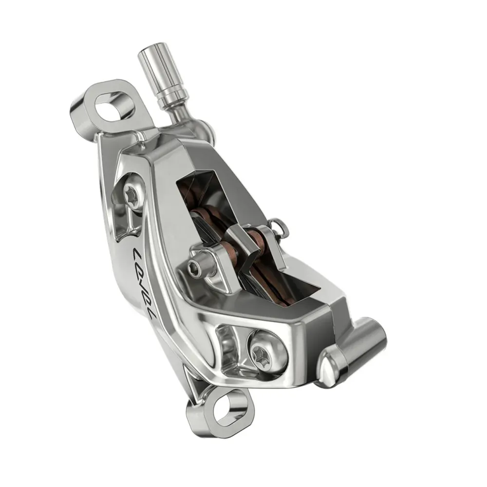 SRAM LEVEL ULTIMATE STEALTH 4-tłoczkowy hamulec przedni srebrny