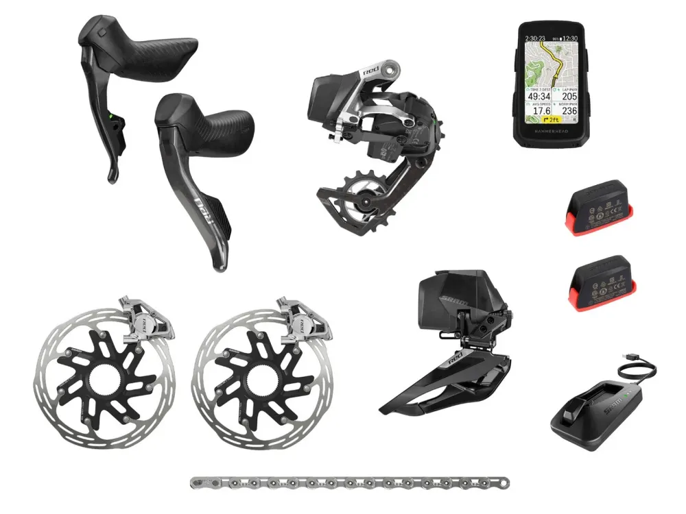Zestaw upgrade Sram Red E1 AXS 2x12v + Hammerhead Karoo