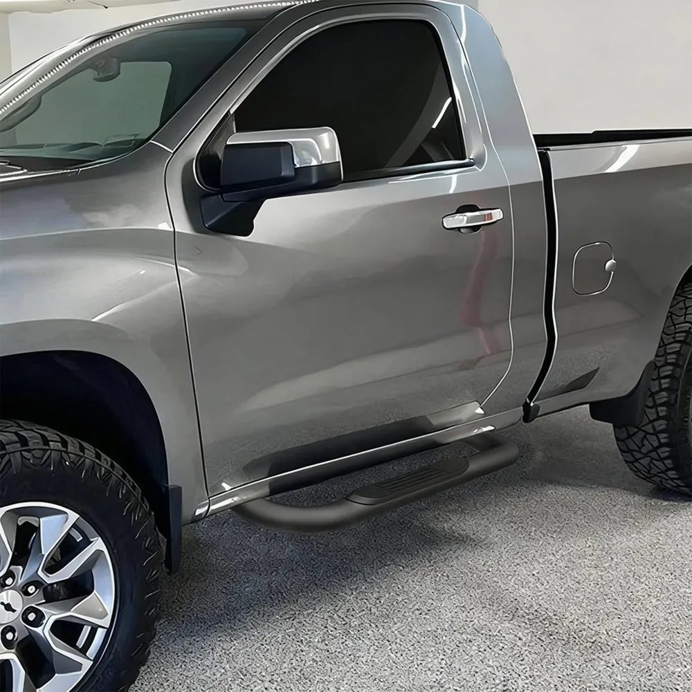 3" Stopnie progowe pasujące do modeli Chevy Silverado GMC Sierra 1500 2500HD 3500HD z lat 1999-2018, kabina regularna, 2 d...