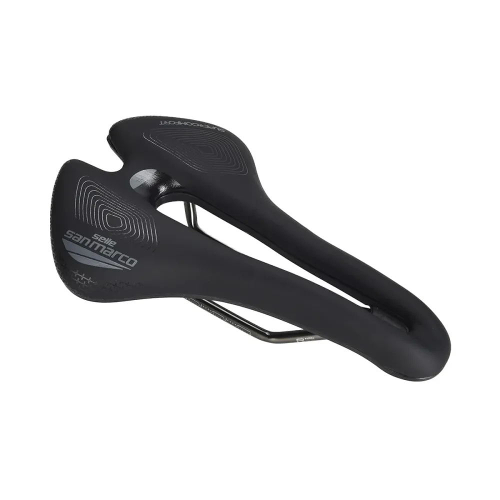 Szyny manganowe SAN MARCO APSIDE SHORT SUPERCOMFORT OPEN-FIT RACING SADDLE 149 mm