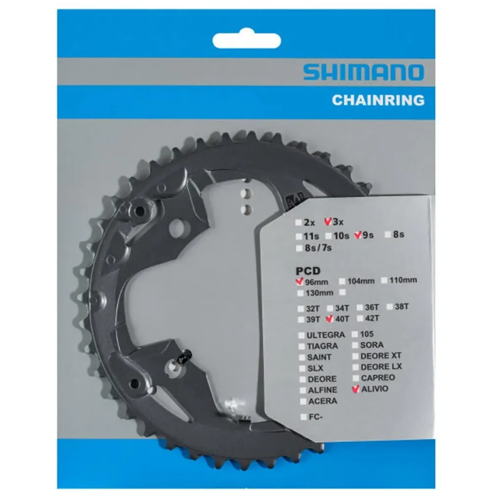 Tarcza łńcuchowa SHIMANO ALIVIO M4000 9V 4 otwory 96 mm pośrednia/zewnętrzna