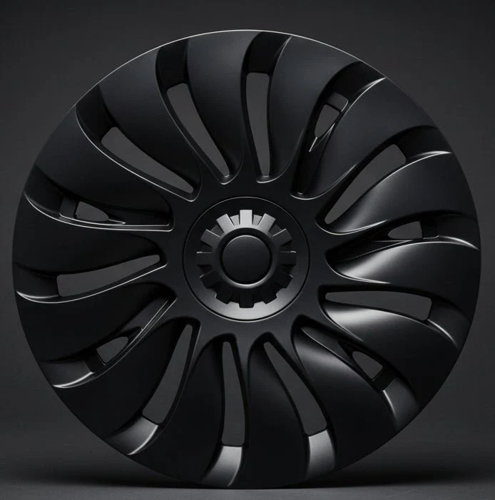 TESLA Y 19" Kołpaki pełne STORM - MATOWE CZARNE