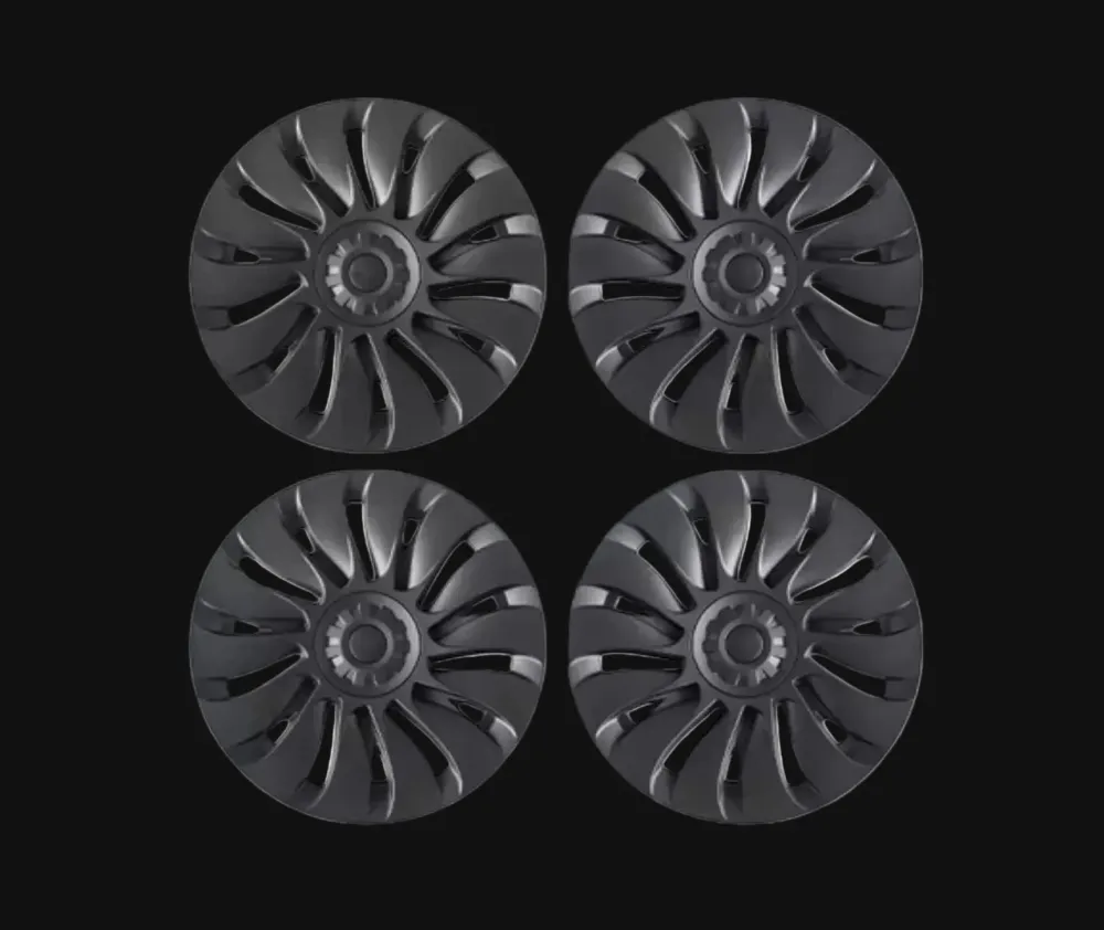 Tesla Model Y 19" Pełne pokrycie Storm Wheel Covers - Gun Metal Grey