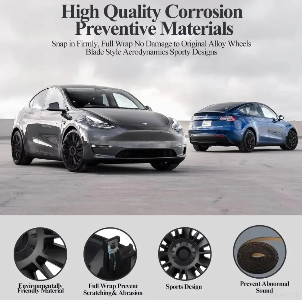 Tesla Model Y 19" Pokrowce na koł w stylu Ubertine
