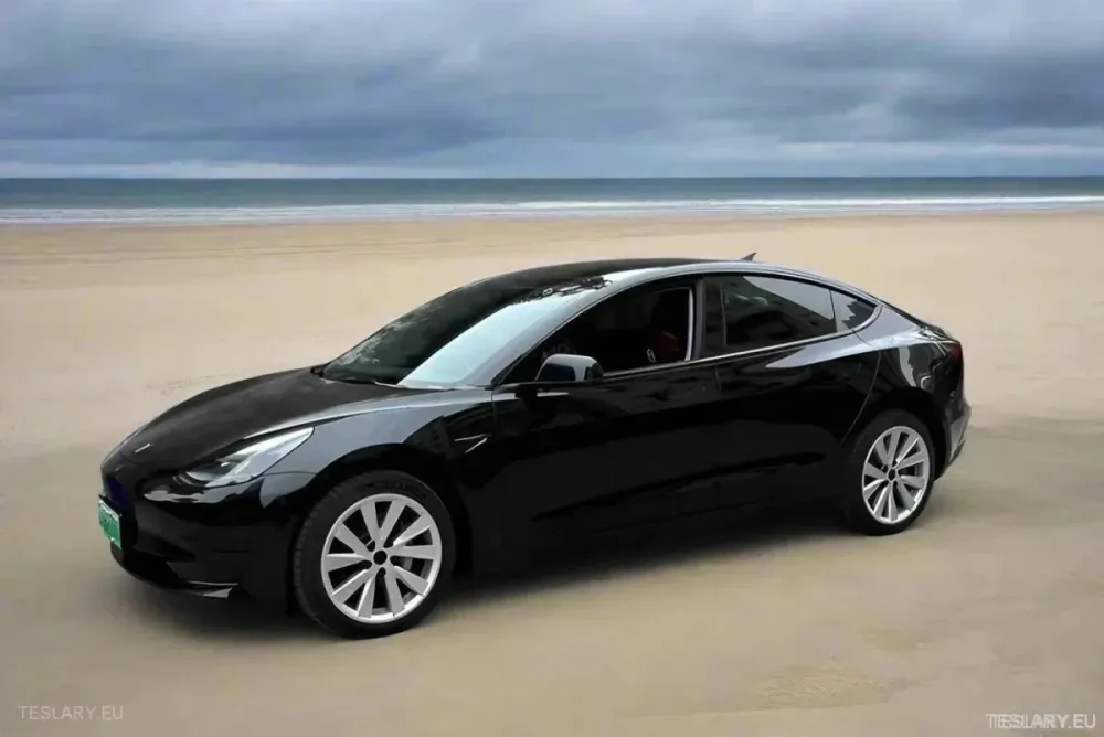 Tesla 3 18" Pełne felgi, srebrne i czarne, sportowe osłony kół