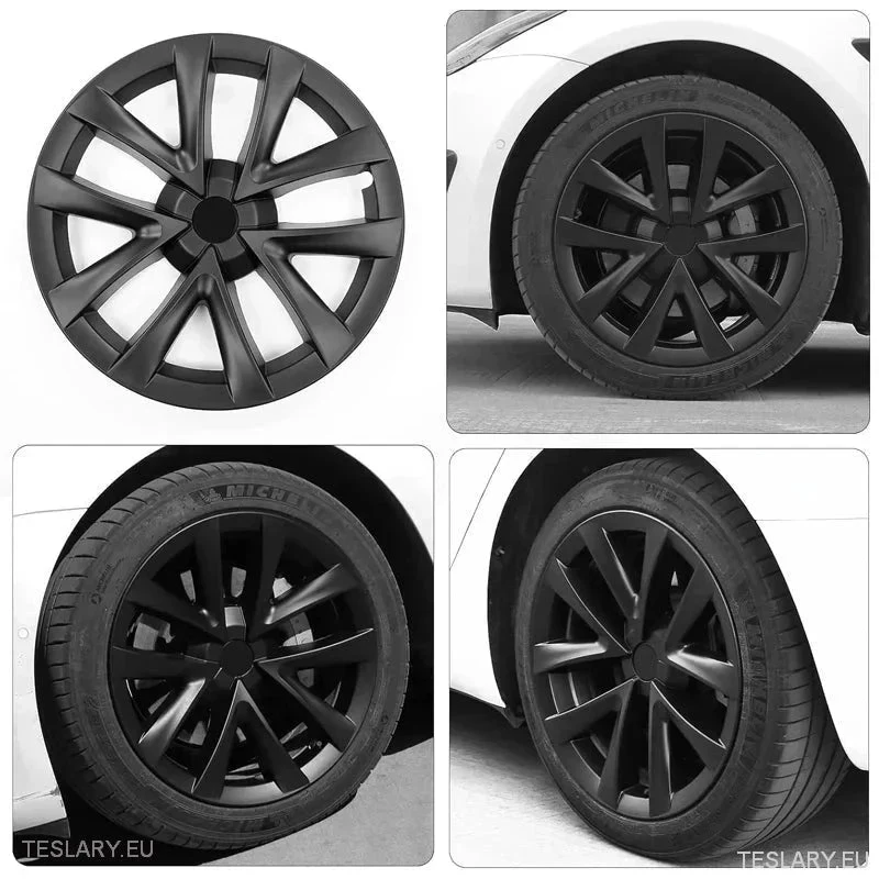 Tesla 3 18" Pełne felgi Srebrne/Szare Arachnid Sport Style Kołpaki