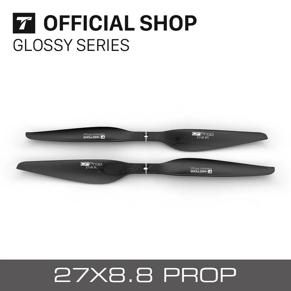 Tiger Motor G27*8.8 "G27x8.8 Prop-4 szt./para CF prop śmigło z włókna węglowego 27" calowe rekwizyty do wymiany multicoptera