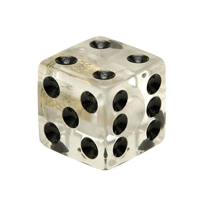 Trik Tropz Valve Stem Caps Dice Clear