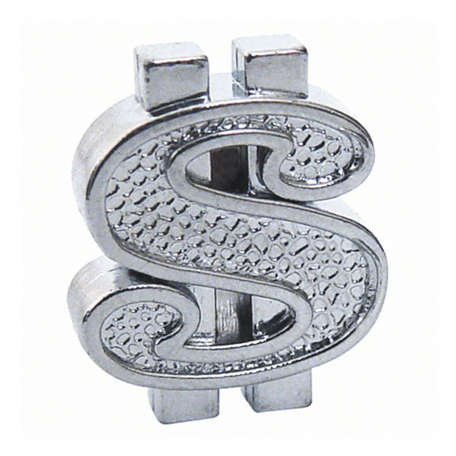 Trik Tropz Valve Stem Caps Dollar Chrome