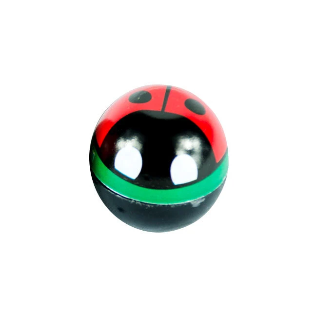 Trik Tropz Valve Stem Caps Lady Bug Valve Caps. Czerwony