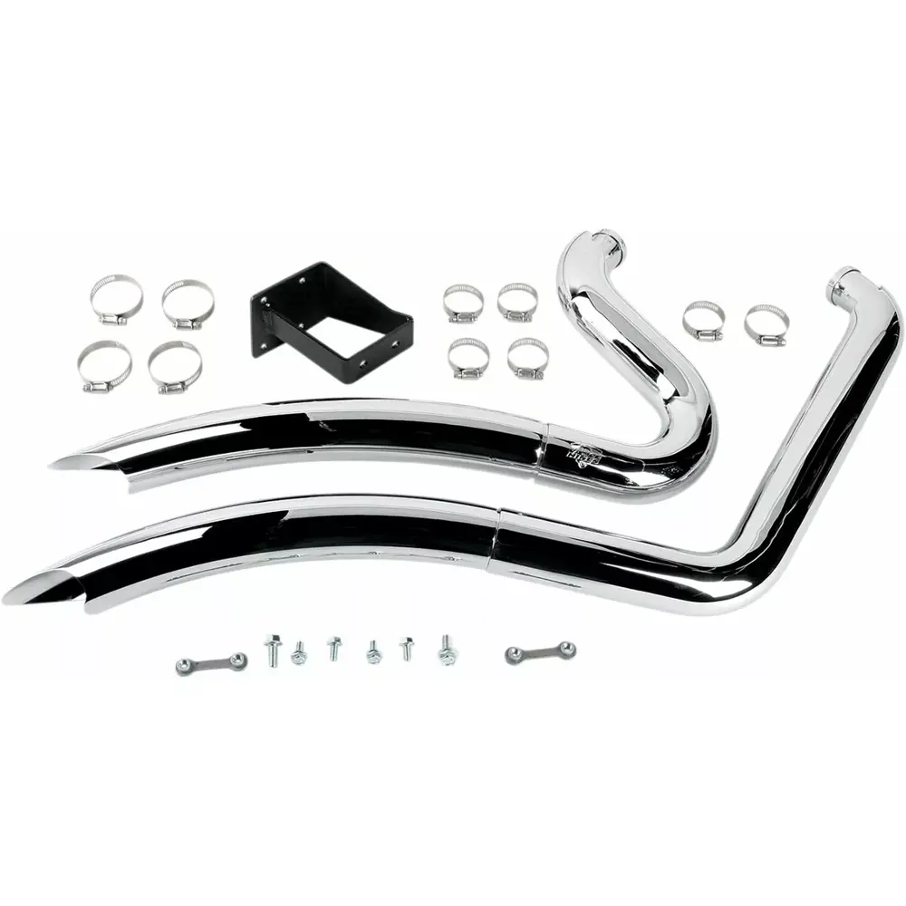 Vance & Hines Chromowany wydech Big Radius dla psów rasy Big Dog