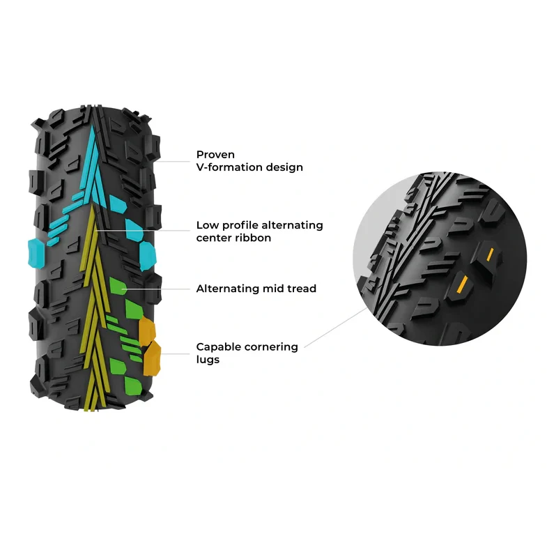 VITTORIA PEYOTE XC TRAIL 29x2.25 Graphene 4C Tubeless Ready Miękka opona w kolorze czarnym