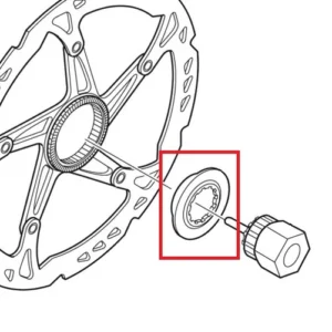 Wewnętrzna nakrętka zabezpieczająca SHIMANO SM-RT81