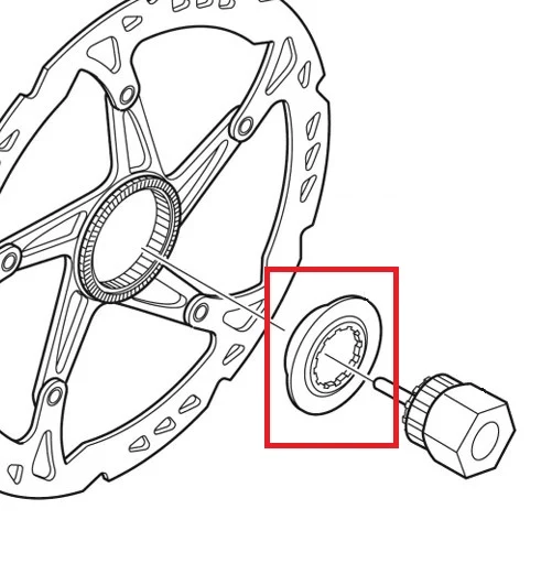 Wewnętrzna nakrętka zabezpieczająca SHIMANO SM-RT81