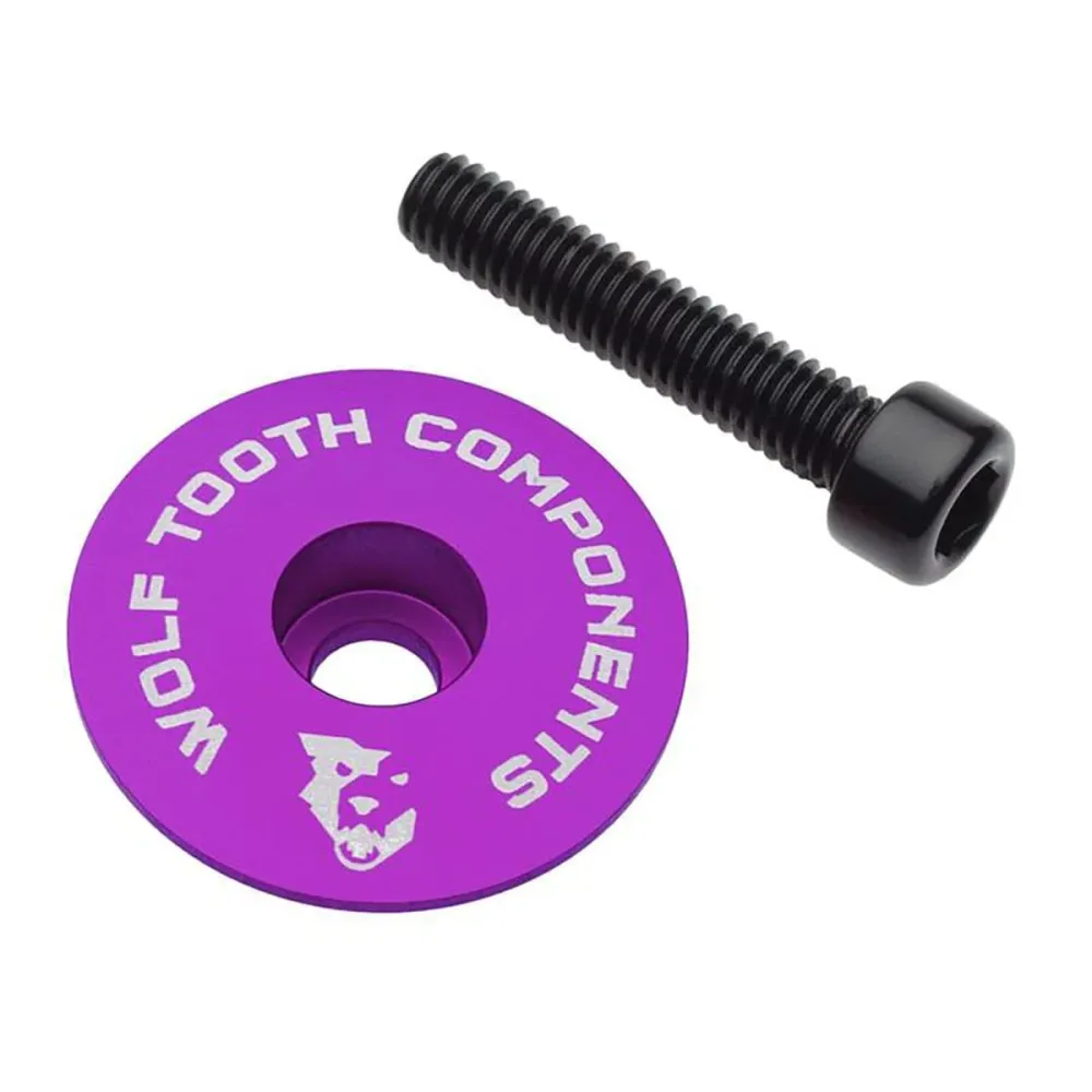 WOLF TOOTH Ultralight Stem Cover ze śrubą 1"1/8 Fioletowy