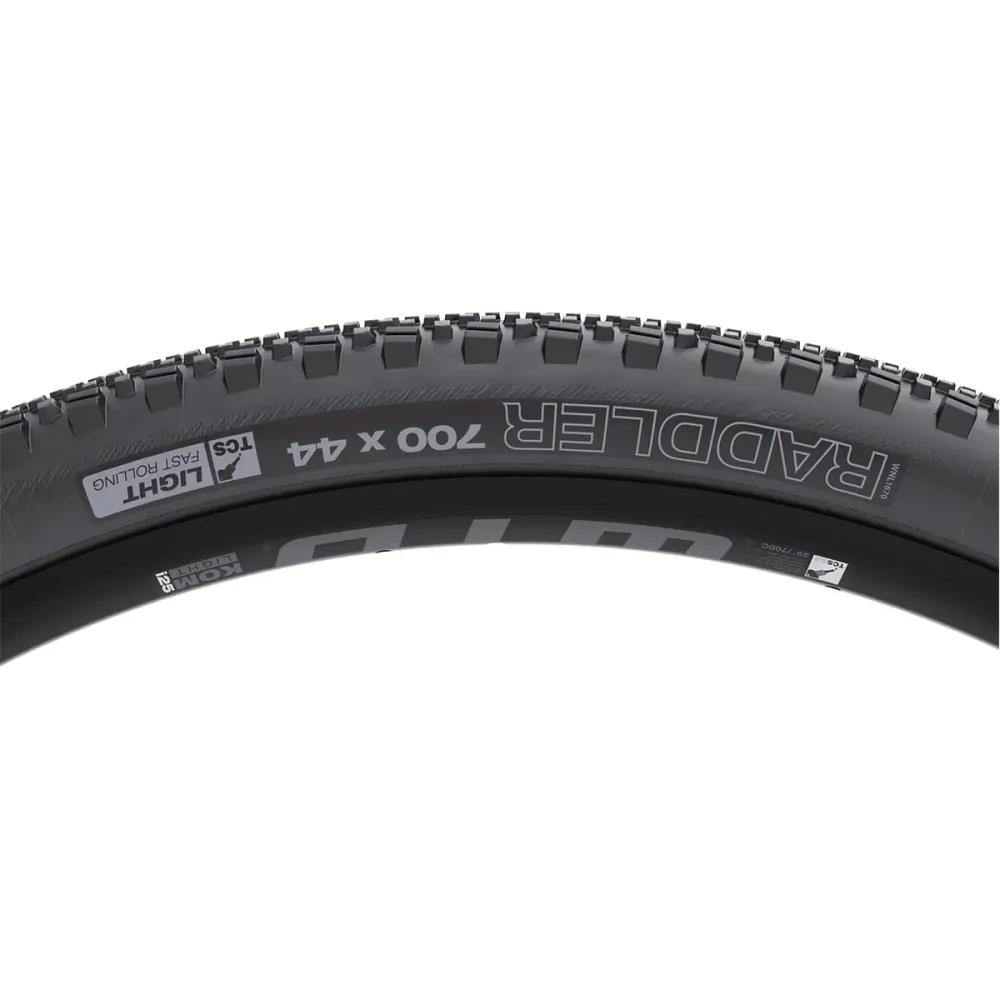 WTB RADDLER TCS LIGHT FAST ROLLING DUAL DNA SG2 700x44c Opona bezdętkowa wzmocniona czarna
