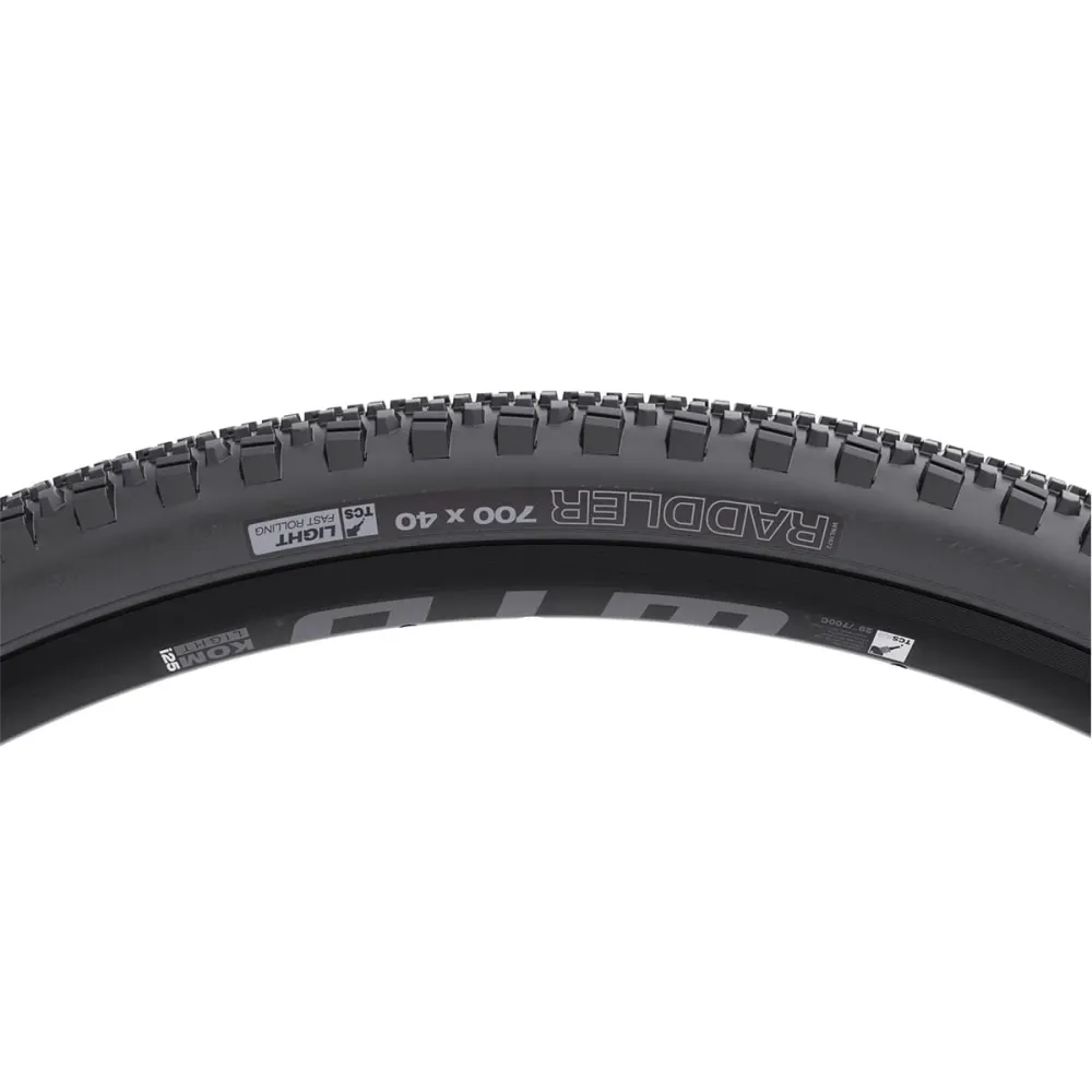 WTB RADDLER TCS LIGHT FAST ROLLING DUAL DNA SG2 700x40c Opona bezdętkowa wzmocniona czarna