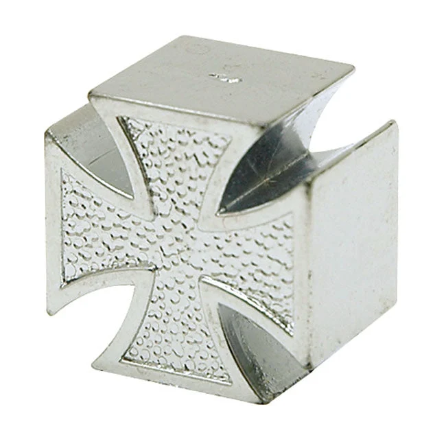 Zaślepki zaworów Trik Tropz Maltese Cross Chrome