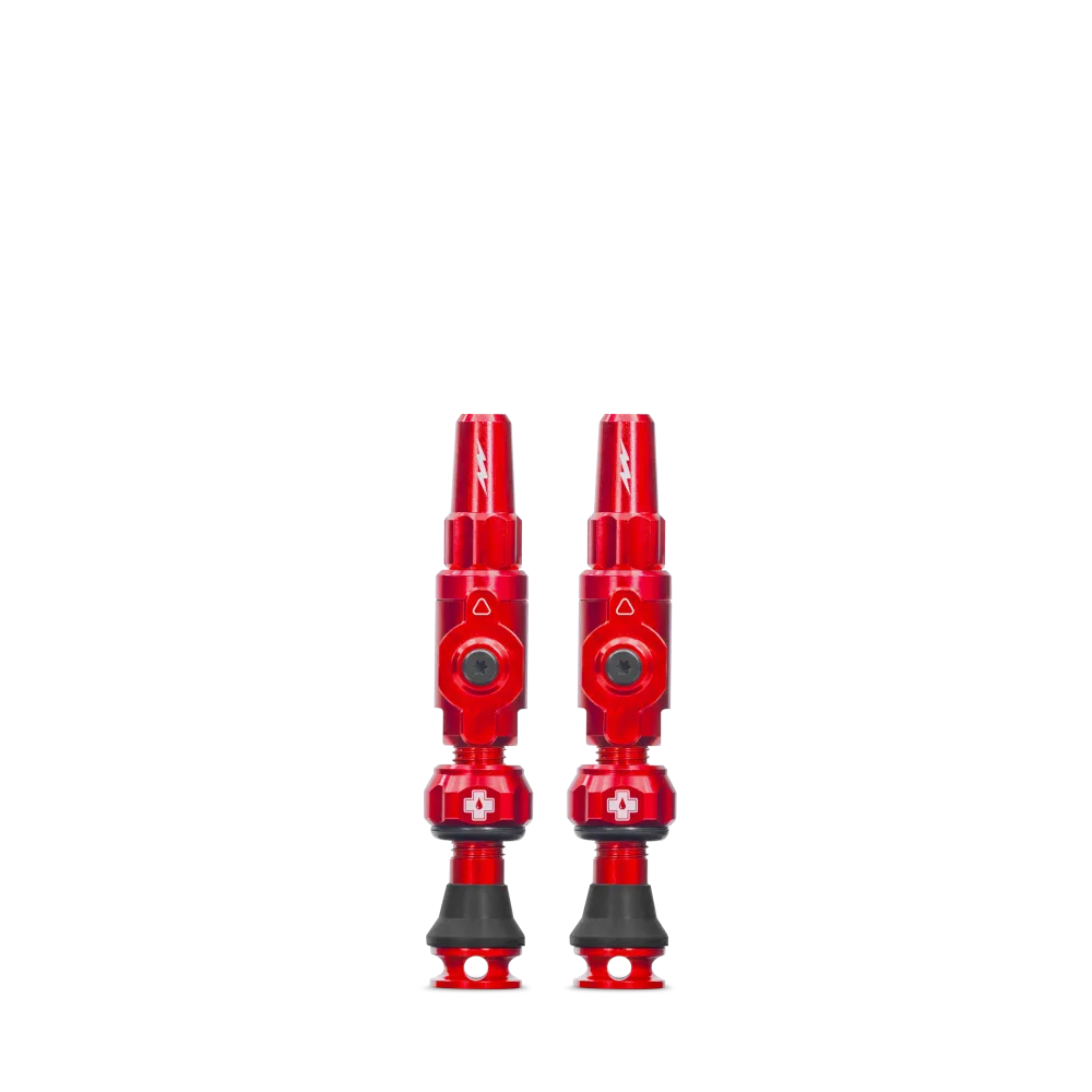 Zawory bezdętkowe MUC-OFF Big Bore Lite (Presta) Small Red