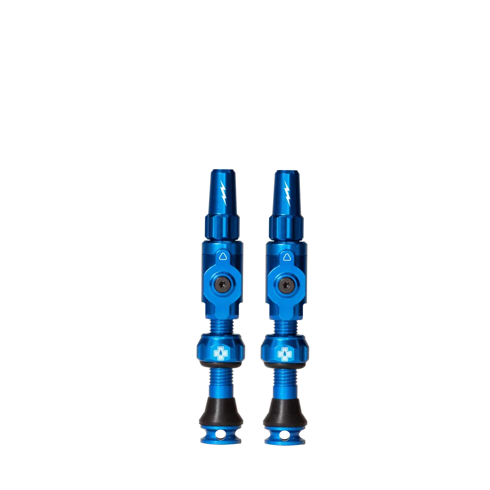 Zawory bezdętkowe MUC-OFF Big Bore Lite (Presta) Medium Blue