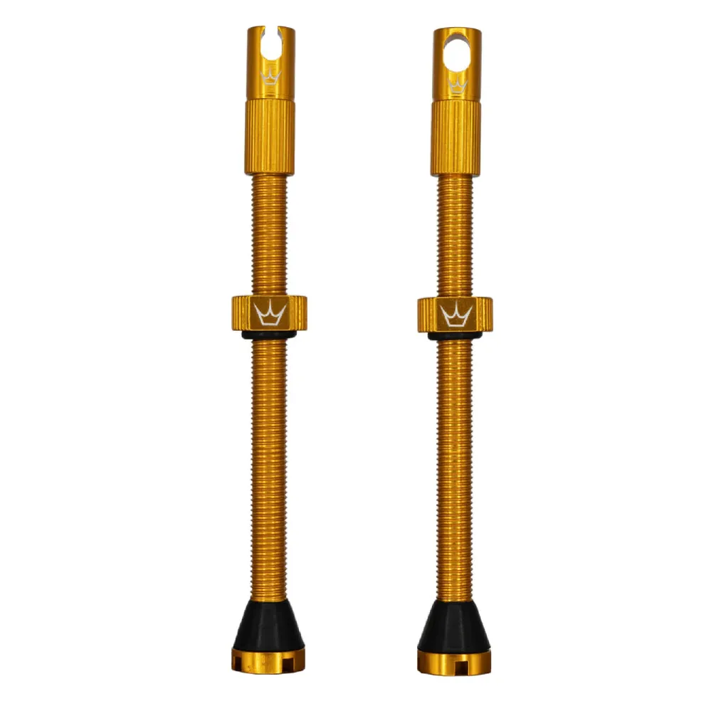 Zawory bezdętkowe PEATY'S x Chris King MK2 Presta 80 mm (x2) Gold