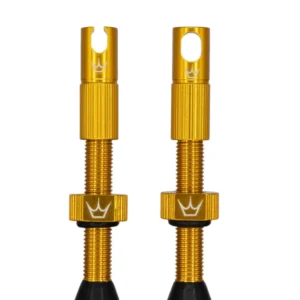 Zawory bezdętkowe PEATY'S x Chris King MK2 Presta 42 mm (x2) Gold