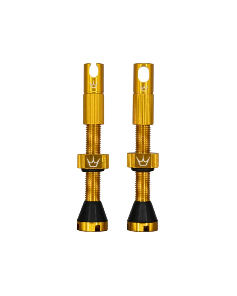 Zawory bezdętkowe PEATY'S x Chris King MK2 Presta 60 mm (x2) Gold