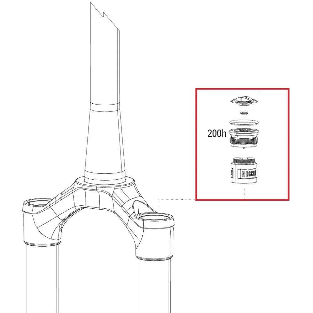 Zestaw Air Top Cap ROCKSHOX SID 32mm B1-B4 (2017-2020).SID SL C1+ (2021+).REBA-10/REBA-12/REBA-15 A2-A8 (2018-2025)