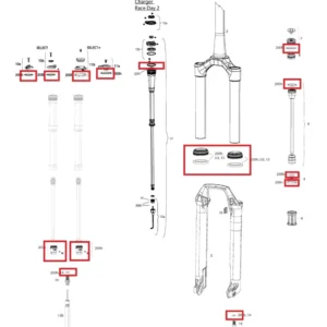 Zestaw konserwacyjny 200 h/1 rok ROCKSHOX SID SL (32 mm) BASE/SELECT/SELECT+/ULTIMATE (2021-2023) GEN-C