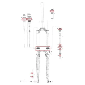 Zestaw konserwacyjny ROCKSHOX RUDY XPLR BASE/ULTIMATE A1 200 godzin/rok (2022)