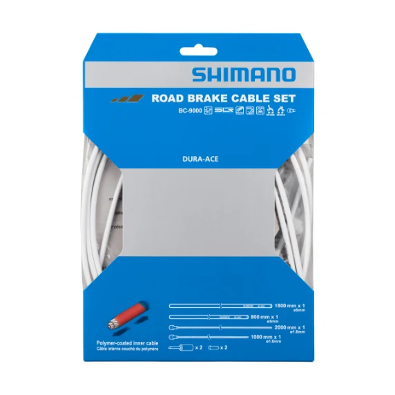 Zestaw linek i przewodów hamulcowych SHIMANO DURA-ACE 9000 White