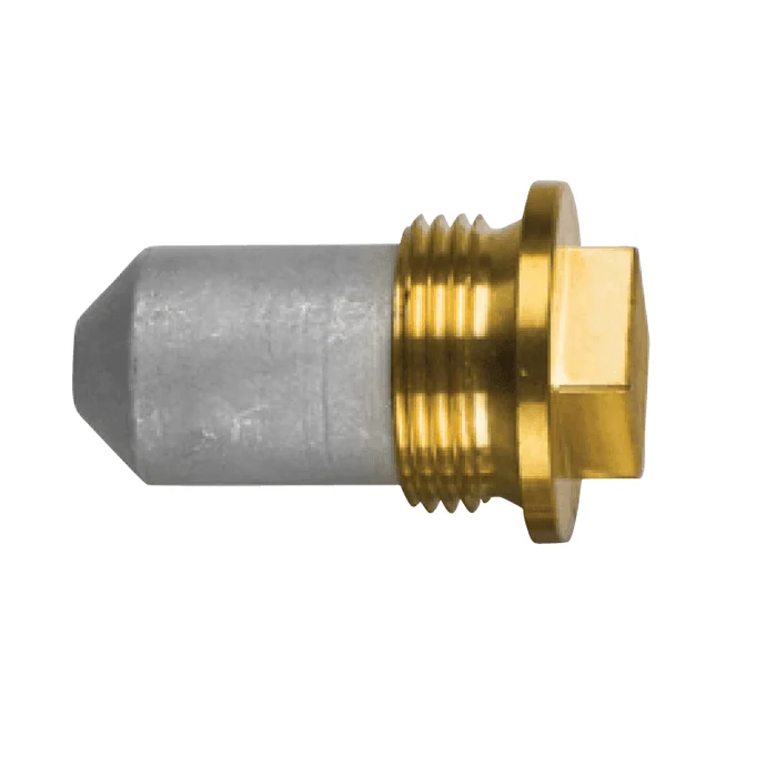 Zinkanod Volvo Penta, typ ołówkowy anoda Ø26 - L 40 - z mosiężną wtyczką TH. 1 '' Gas (BSPP), VP 82361