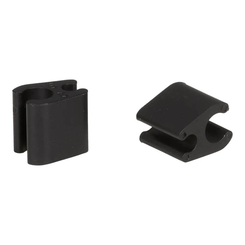 Zestaw 10 klipsów prowadzących Duo ELVEDES Diam 4.1mm/4.1mm Plastik