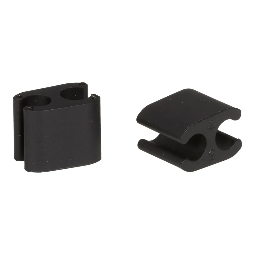 Zestaw 10 prowadnic ELVEDES Duo Clip Diam 5mm/5mm z tworzywa sztucznego