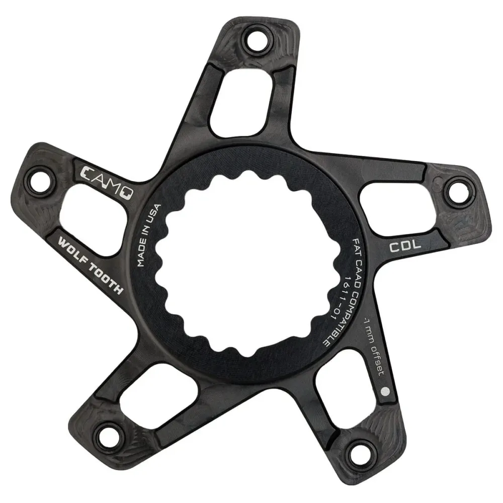 Gwiazda mechanizmu korbowego WOLF TOOTH CAMO M1 Cannondale Direct Mount Offset -1mm Black