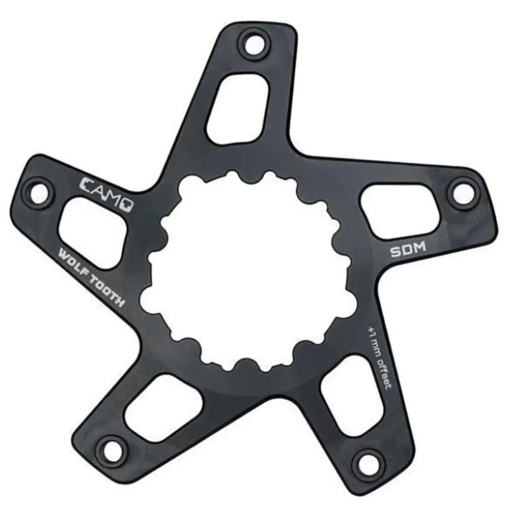 Mechanizm korbowy WOLF TOOTH CAMO M8 Star Sram Direct Mount Offset 6 mm czarny
