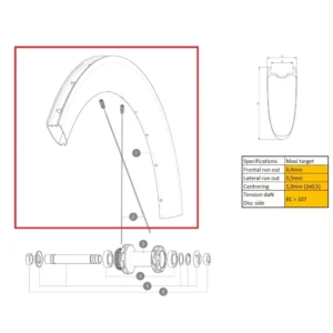 Zestaw kół przednich MAVIC COSMIC SL 65 UD DISC