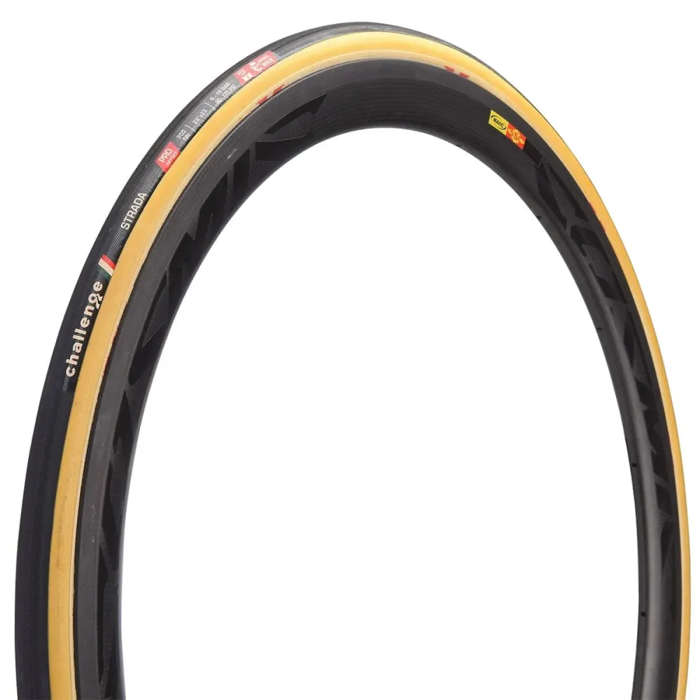 Opona dętkowa CHALLENGE STRADA PRO 700x25c Beige