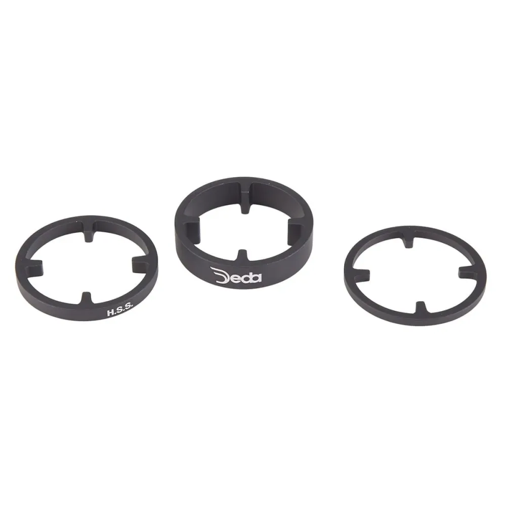 Zestaw aluminiowych podkładek dystansowych pod zestaw słuchawkowy DEDA HSS 46 mm