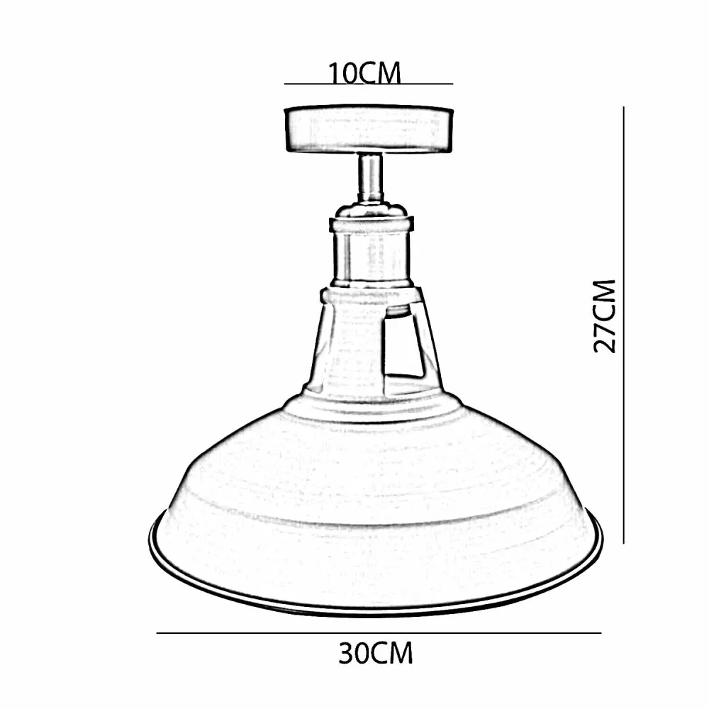 Modern Semi Flush Fittings Brushed Metal Lounge Ceiling light - Satin Nickel~2199
