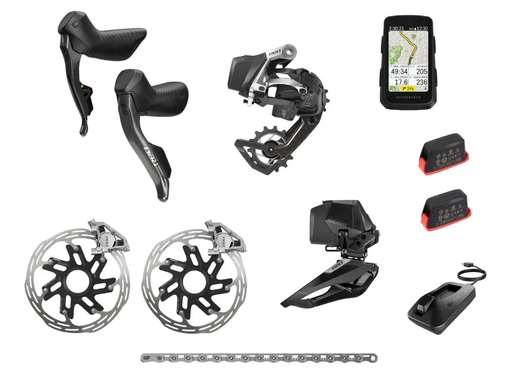SRAM Red E1 AXS 2x12v + Hammerhead Karoo