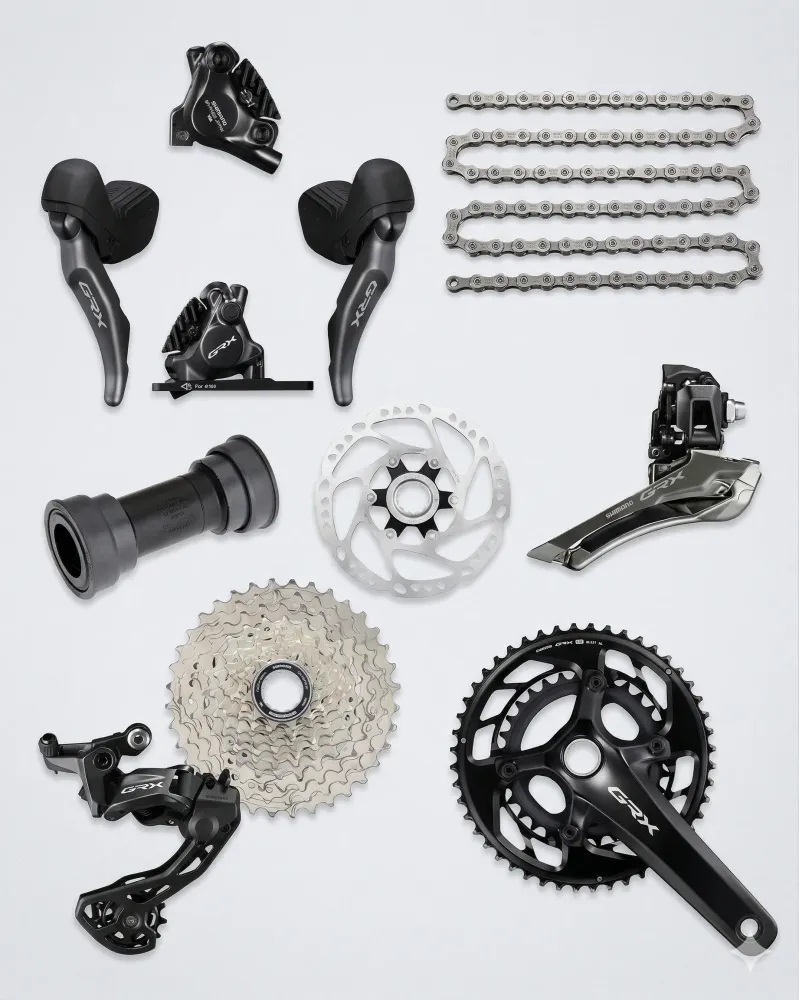Grupa Shimano GRX RX820 2x12-biegowa z hamulcami tarczowymi